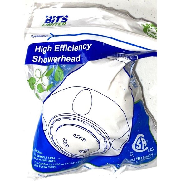 Bits Limited High Efficiency Showerhead #B150-CH: Save Water, Boost Performance - Picture 1 of 6